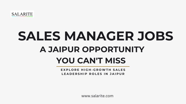 sales manager jobs