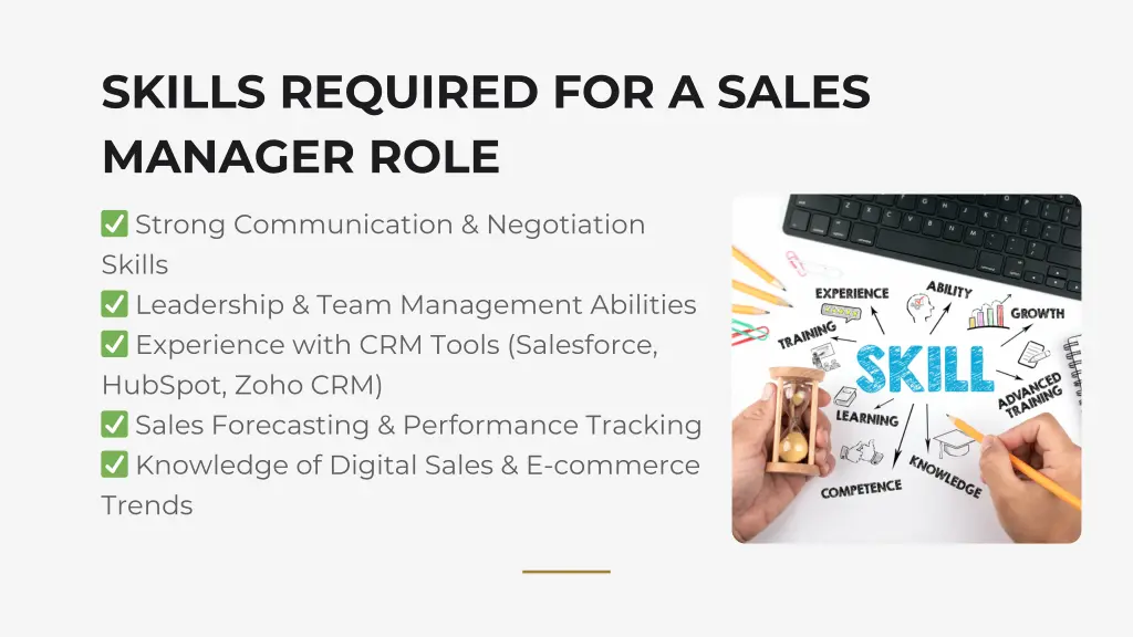 skills required for a sales manager role