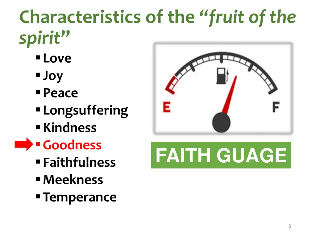 characteristics of the fruit of the spirit love