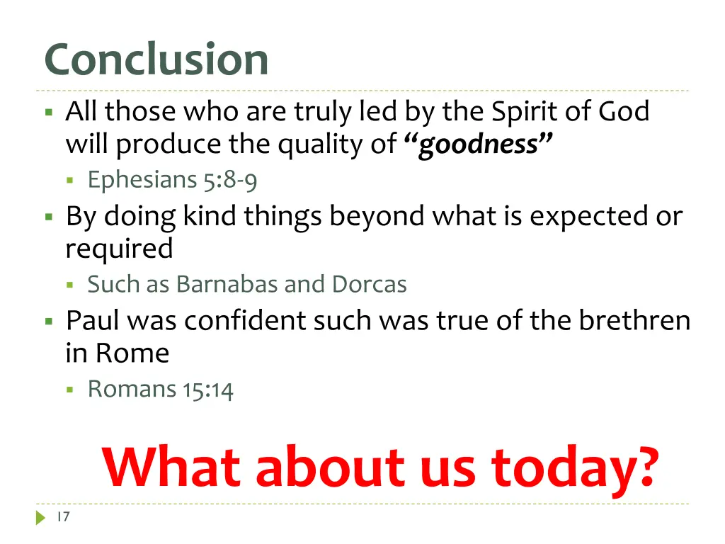conclusion all those who are truly