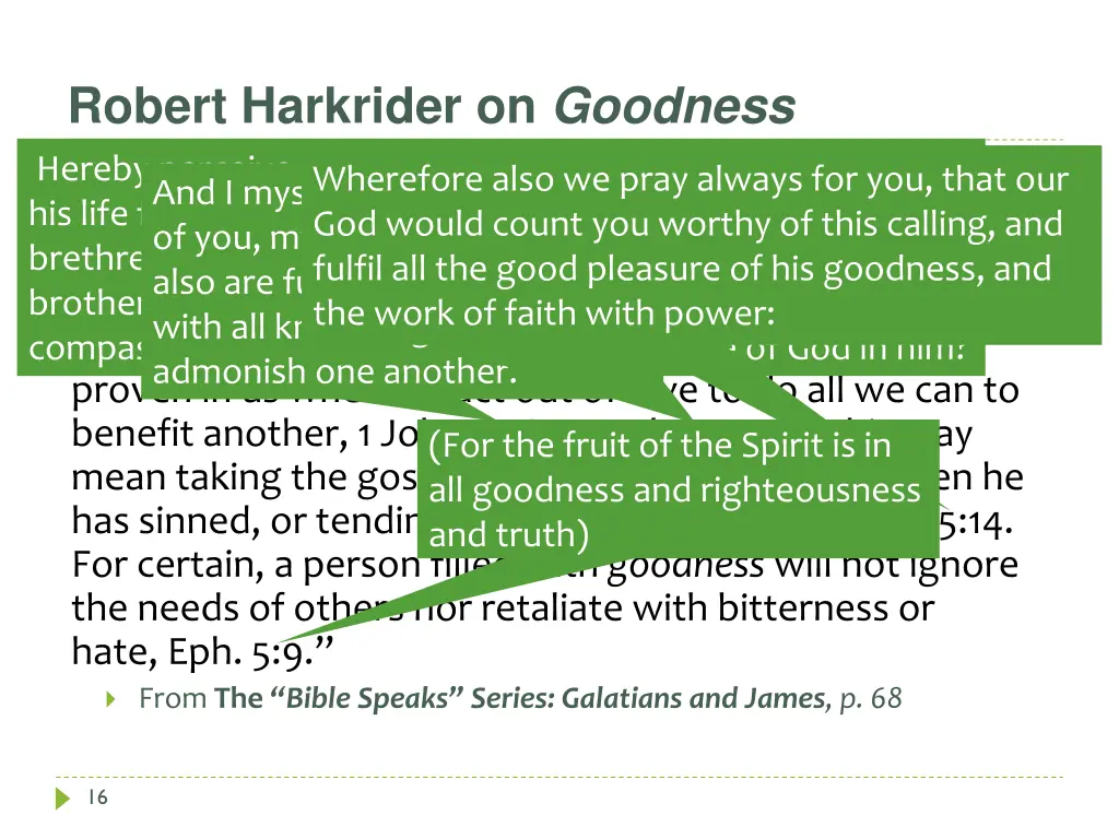 robert harkrider on goodness this is love