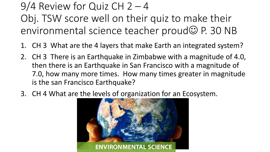 9 4 review for quiz ch 2 4 obj tsw score well