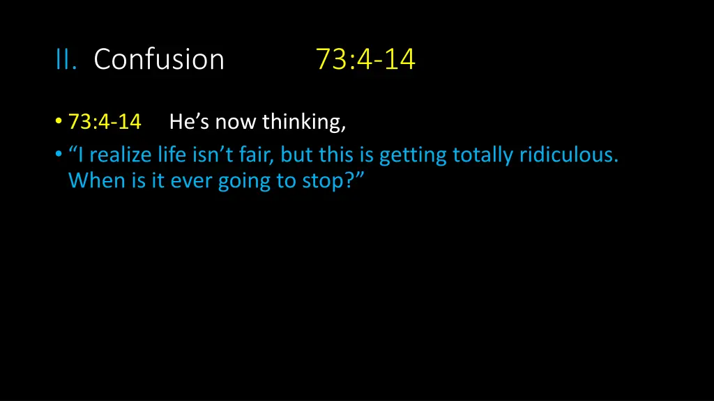 ii confusion 73 4 14 2