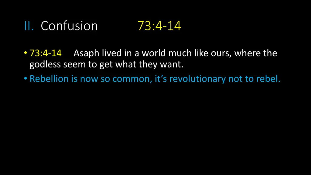 ii confusion 73 4 14 3