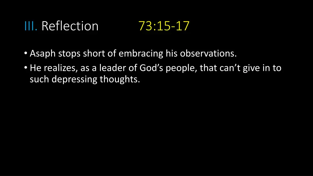 iii reflection 73 15 17 1