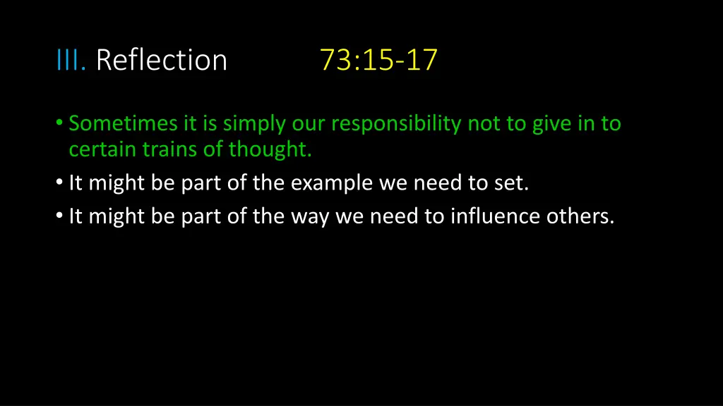 iii reflection 73 15 17 2