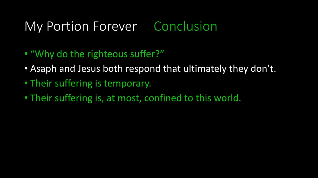 my portion forever conclusion 3