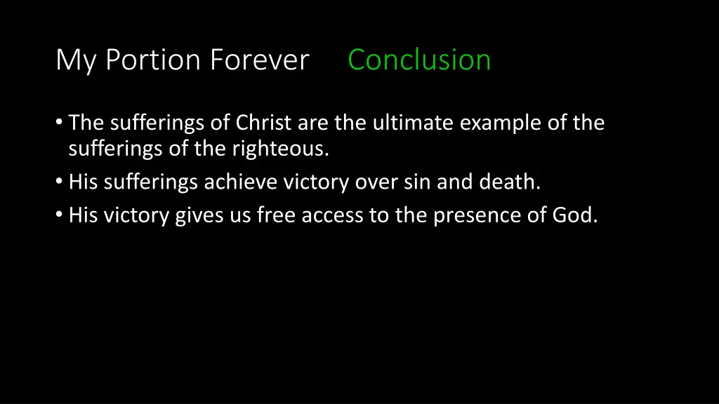 my portion forever conclusion 4