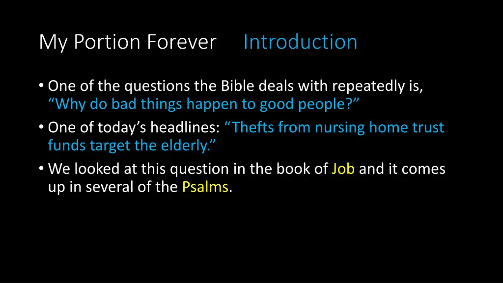 my portion forever introduction 1