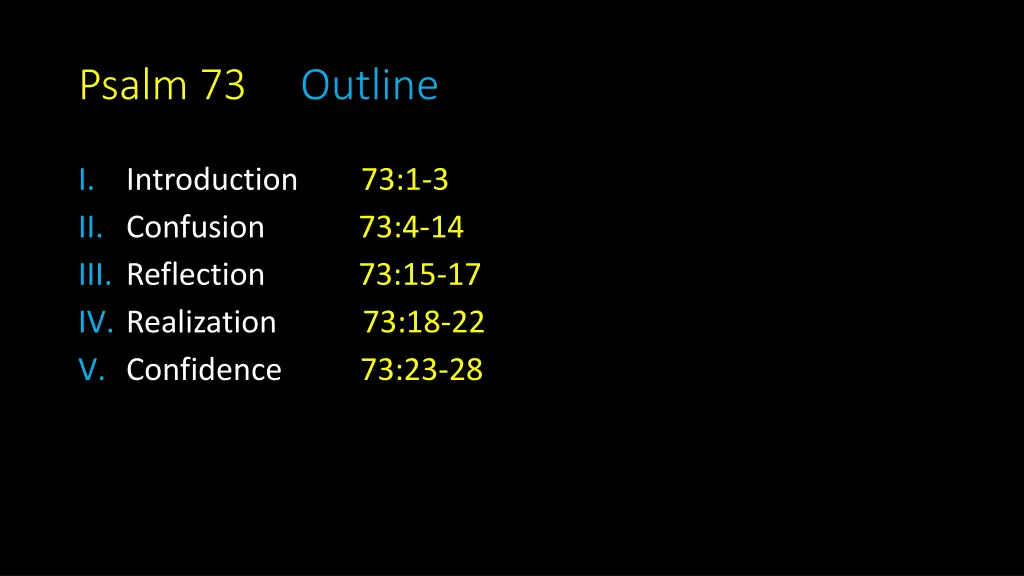psalm 73 outline 1