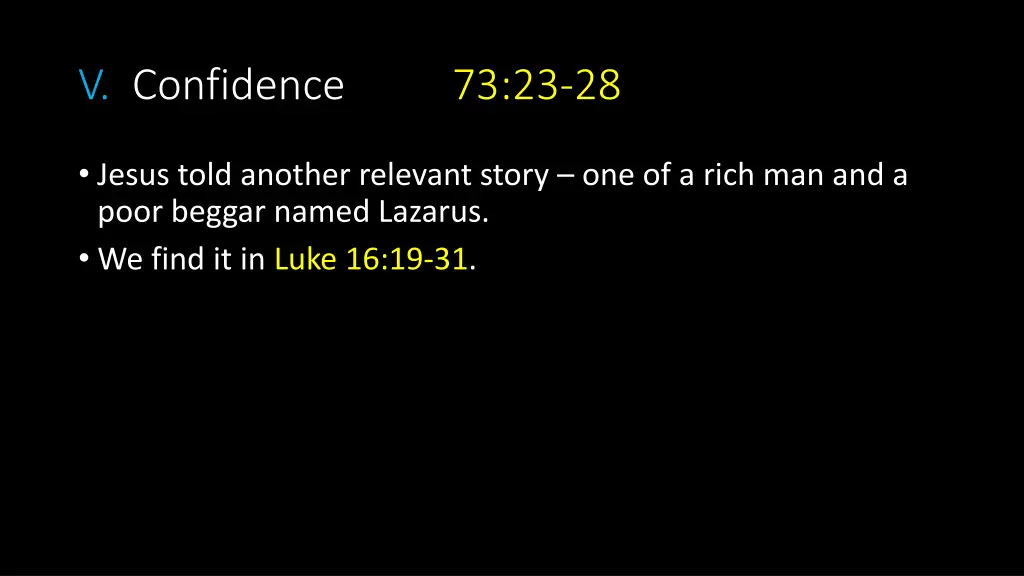 v confidence 73 23 28 2