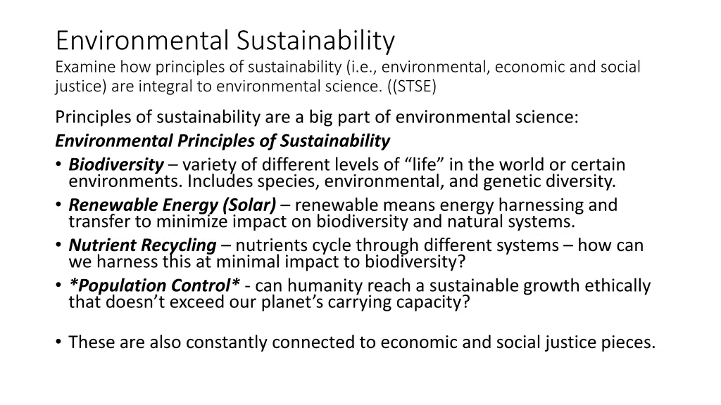 environmental sustainability examine 1