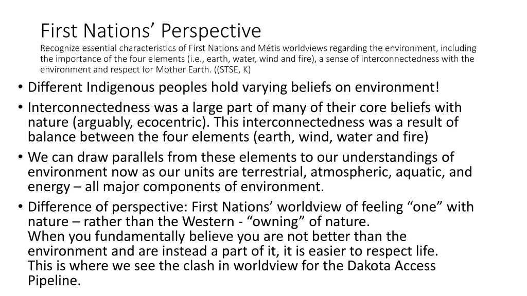 first nations perspective recognize essential