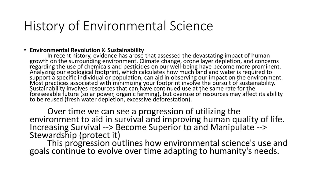history of environmental science 3