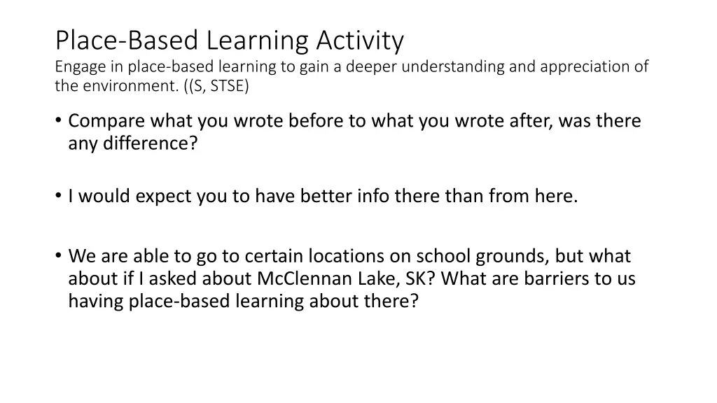 place based learning activity engage in place 1