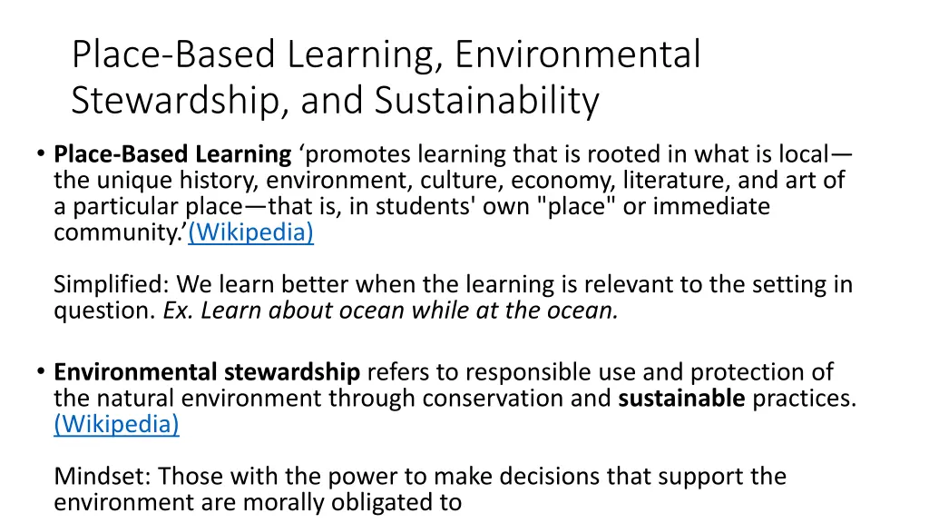 place based learning environmental stewardship 1