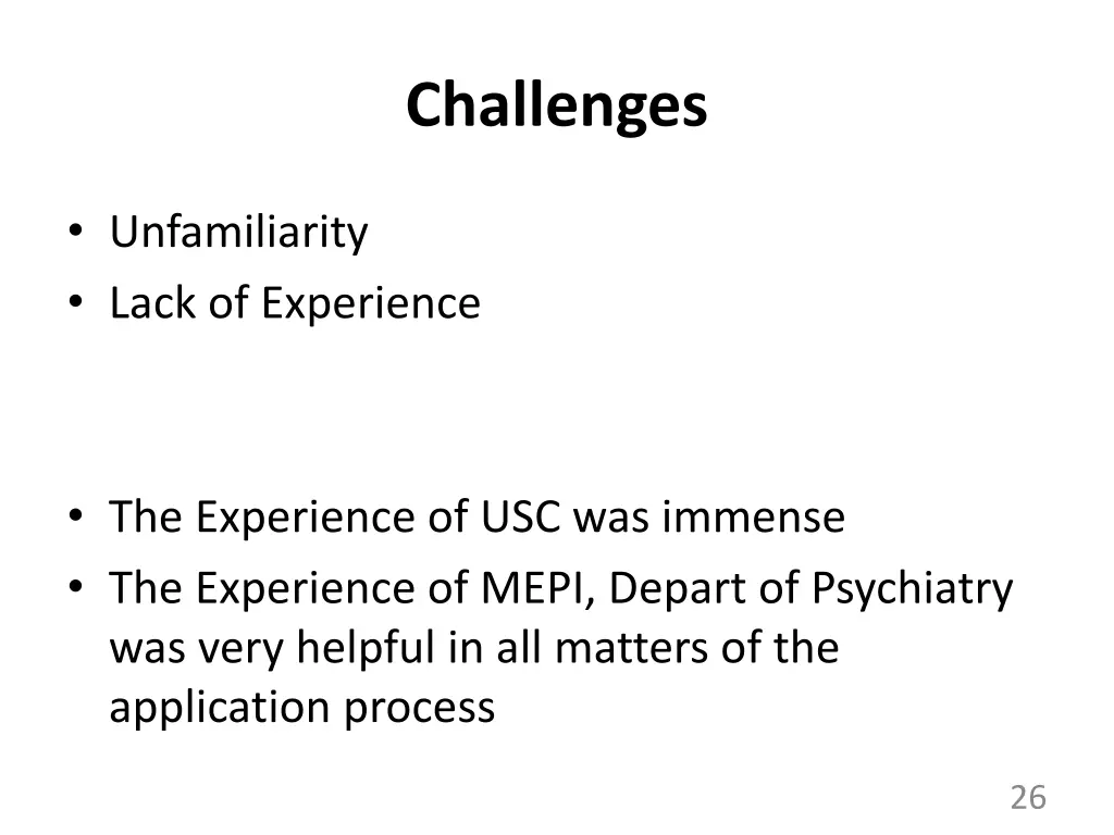 challenges
