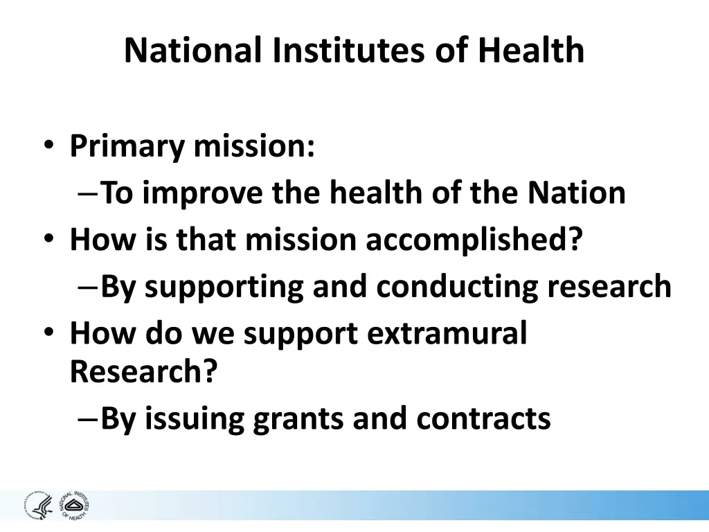 national institutes of health