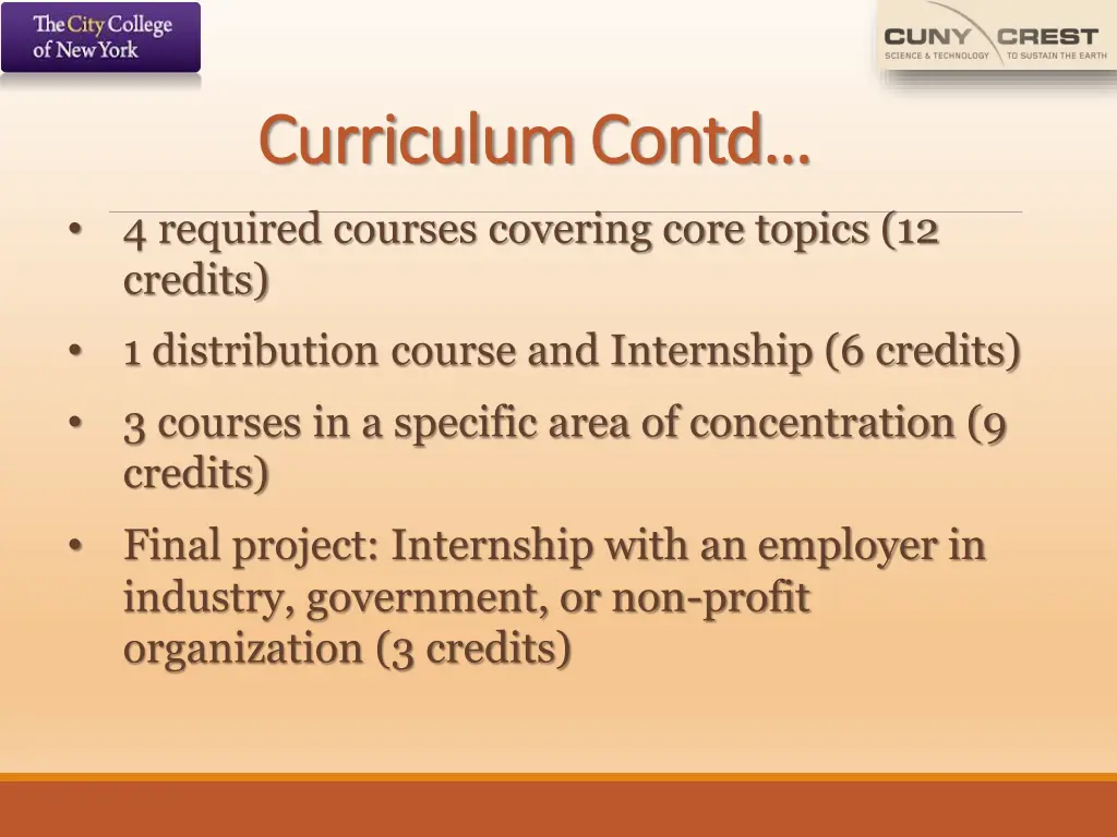 curriculum curriculum contd