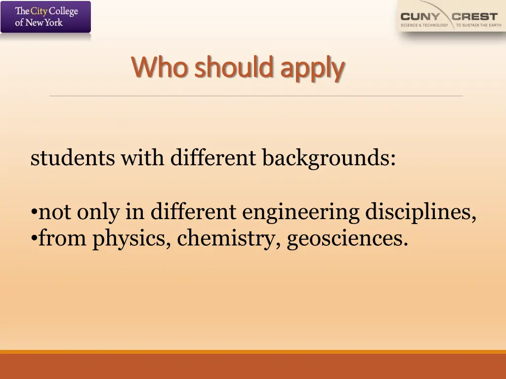 who should apply who should apply