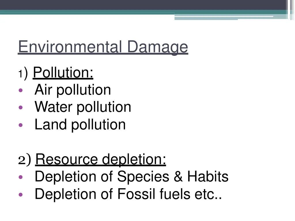 environmental damage