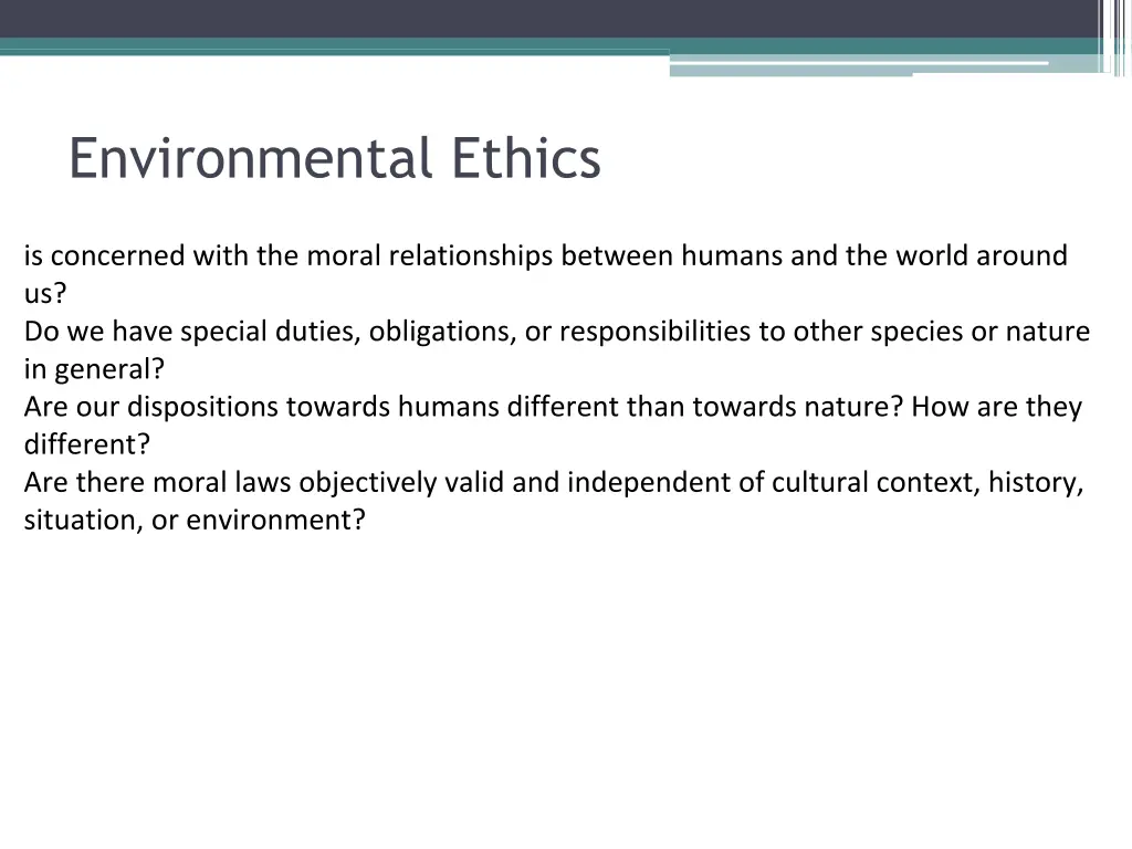 environmental ethics 1