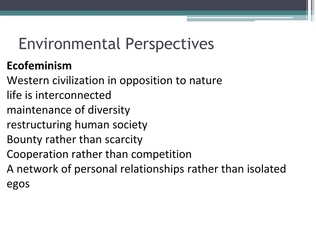 environmental perspectives 1