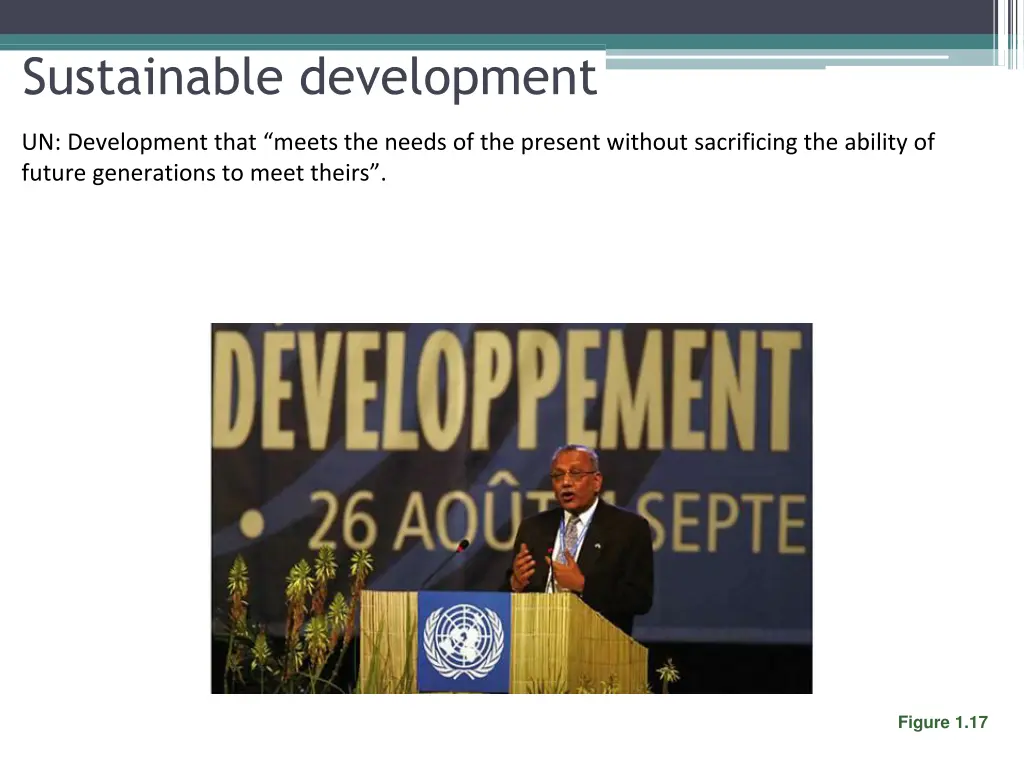sustainable development