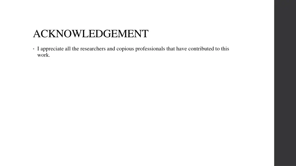 acknowledgement
