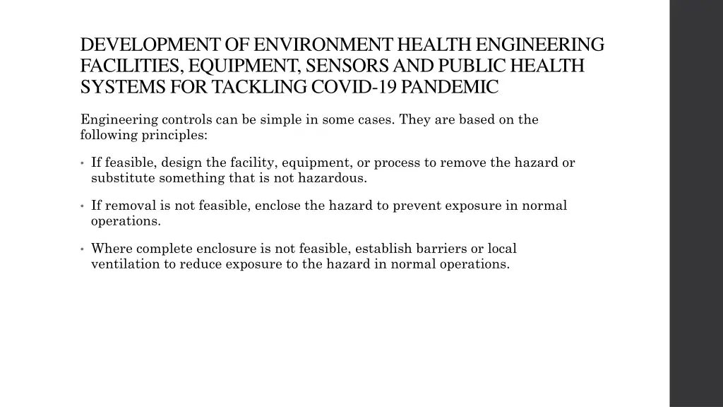 development of environment health engineering 2