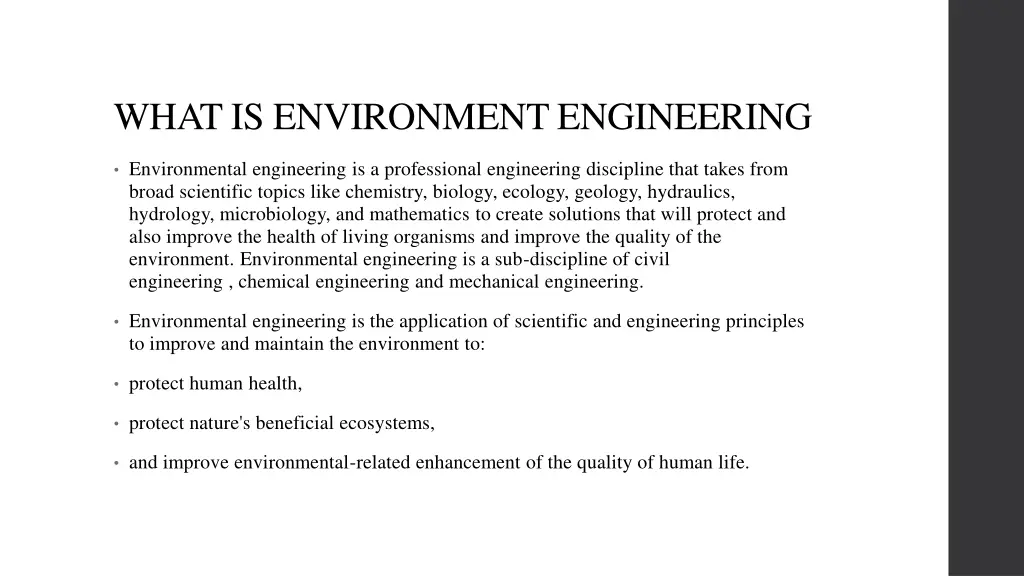 what is environment engineering