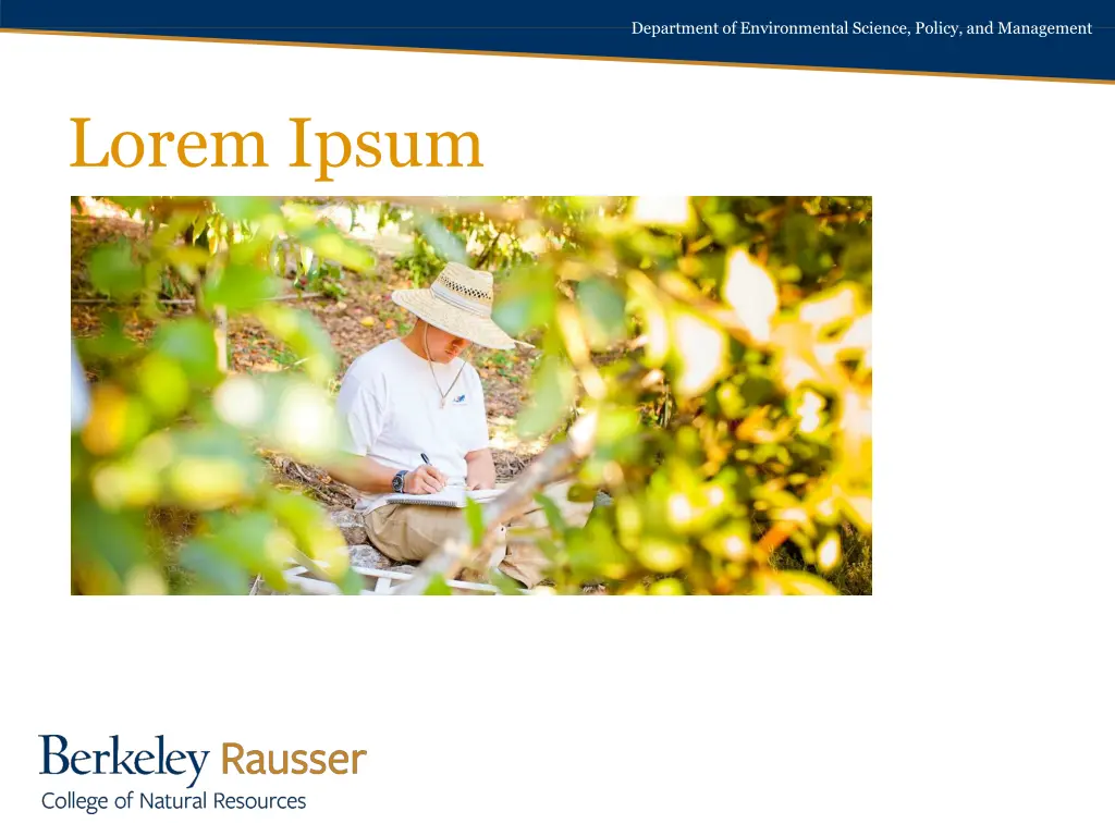 department of environmental science policy 3