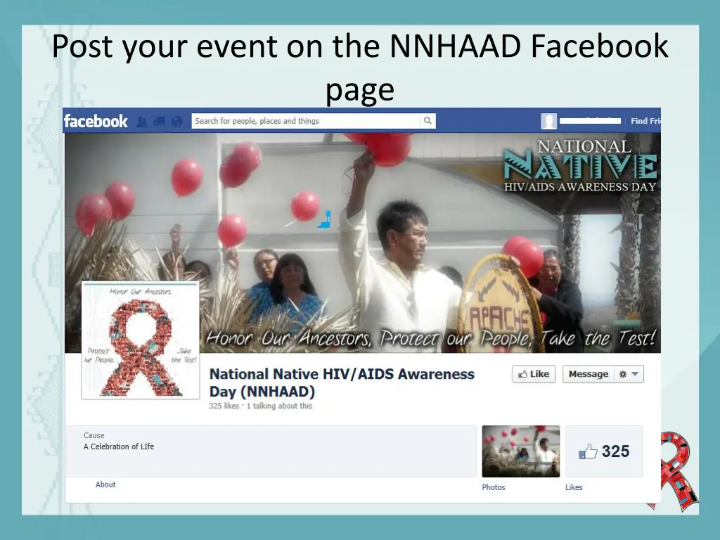 post your event on the nnhaad facebook page