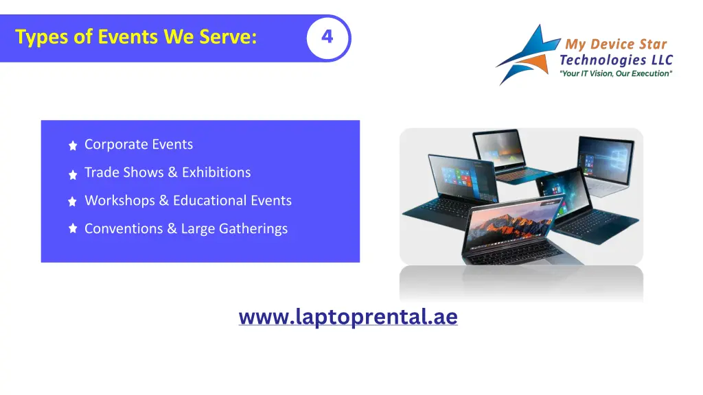 types of events we serve