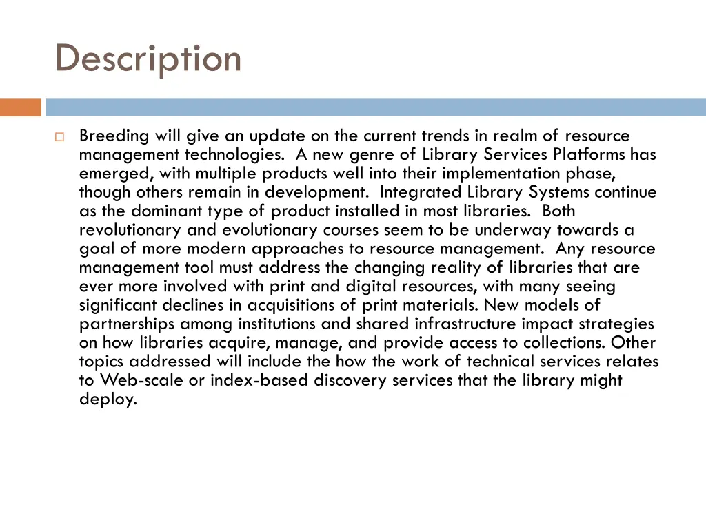 description