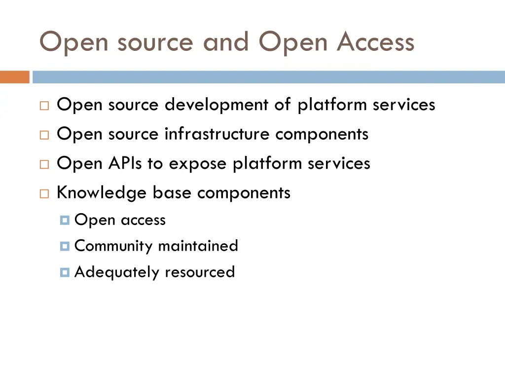 open source and open access