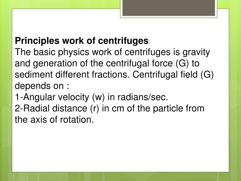 principles work of centrifuges the basic physics