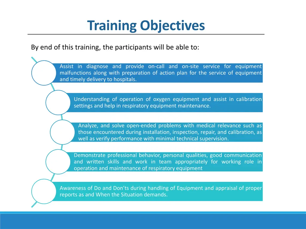 training objectives