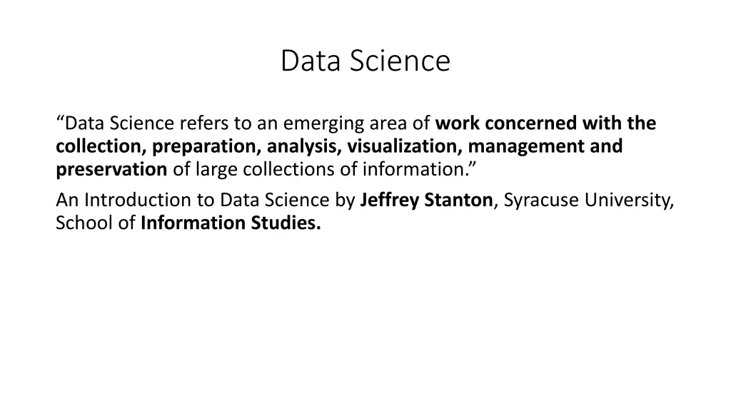 data science 2