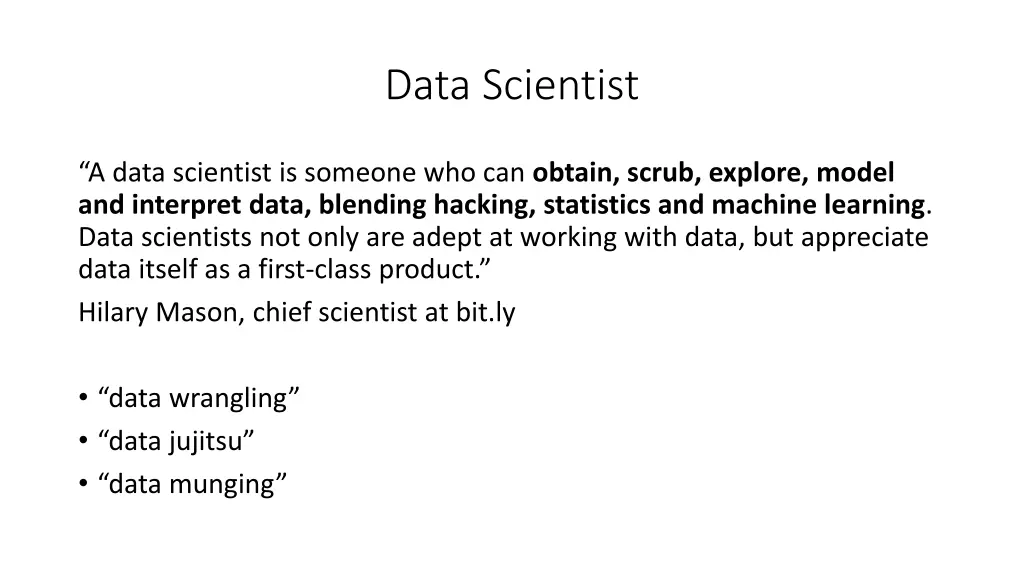 data scientist