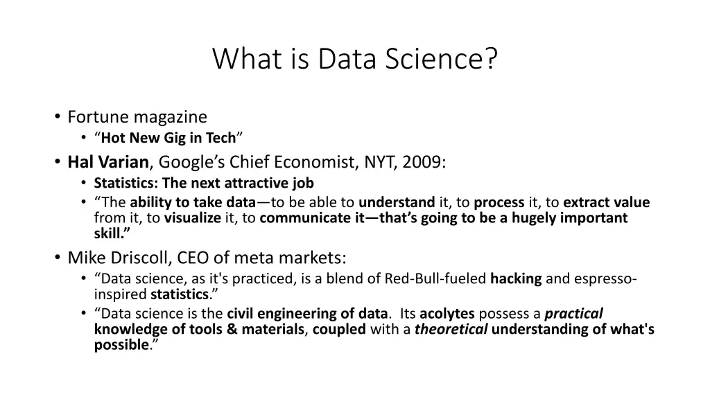 what is data science