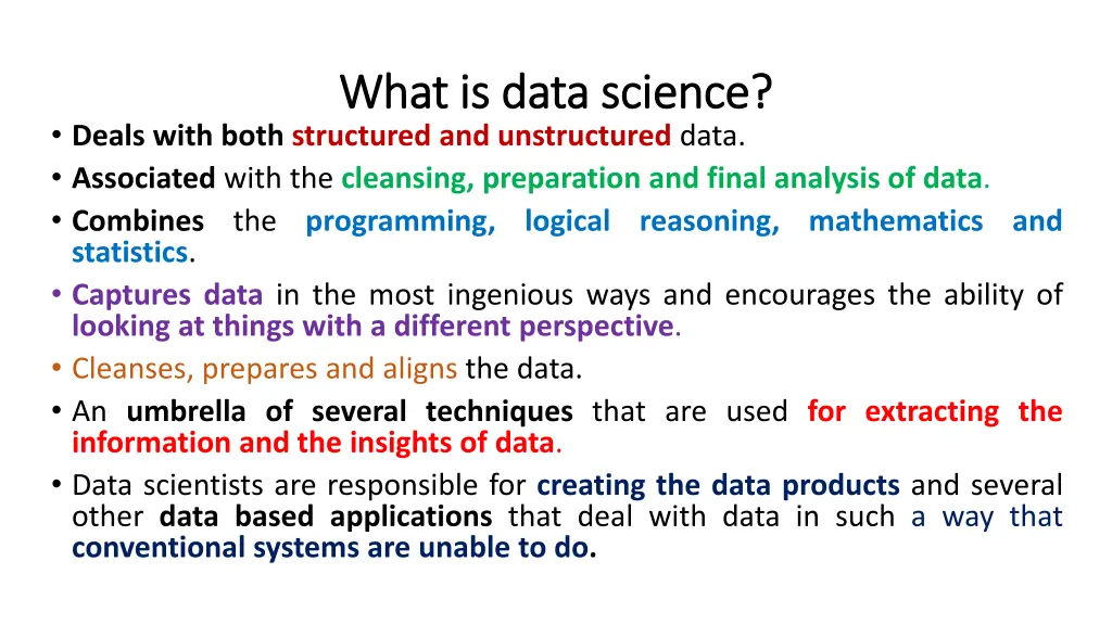 what is data science what is data science