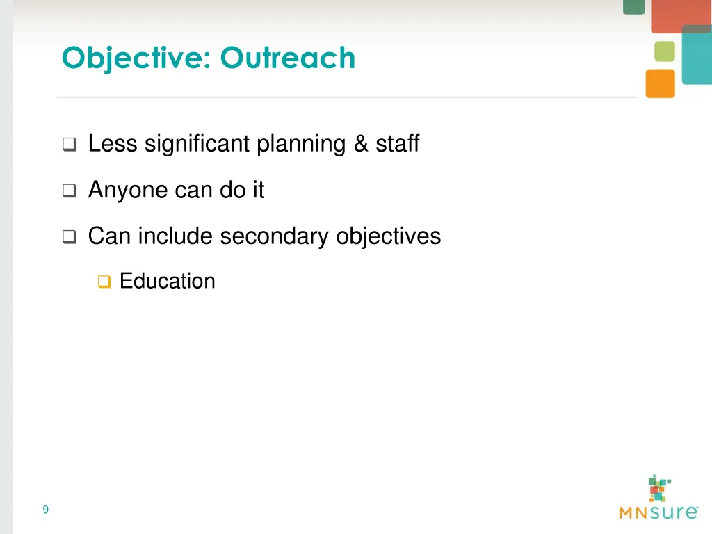 objective outreach