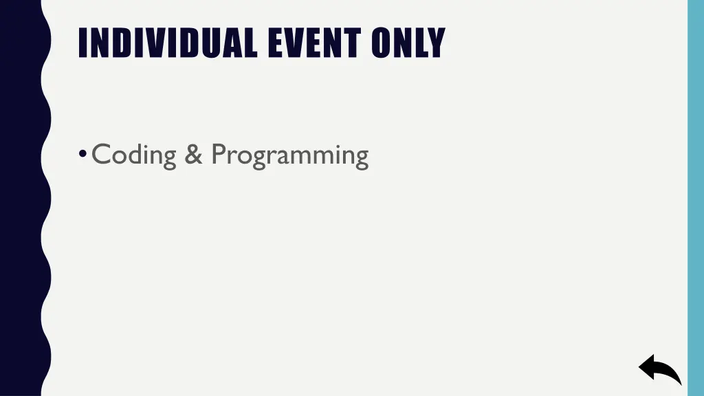 individual event only