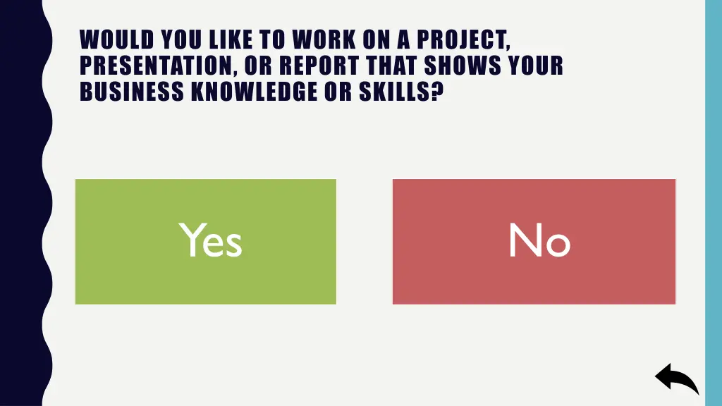would you like to work on a project presentation