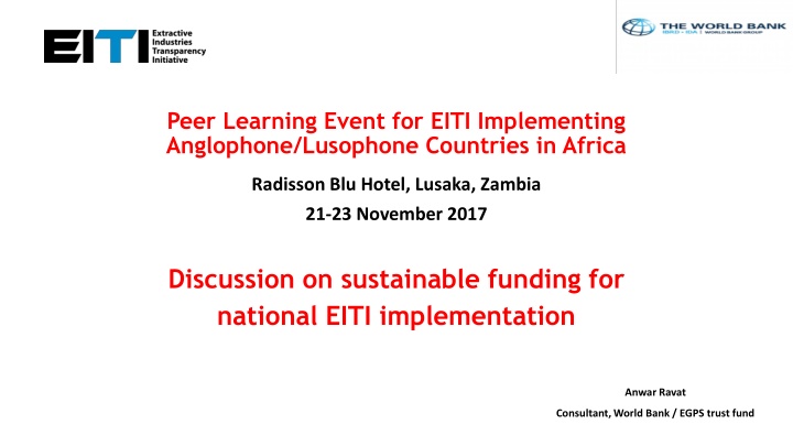 peer learning event for eiti implementing
