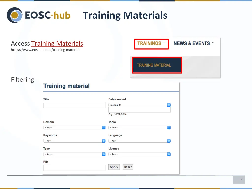 training materials