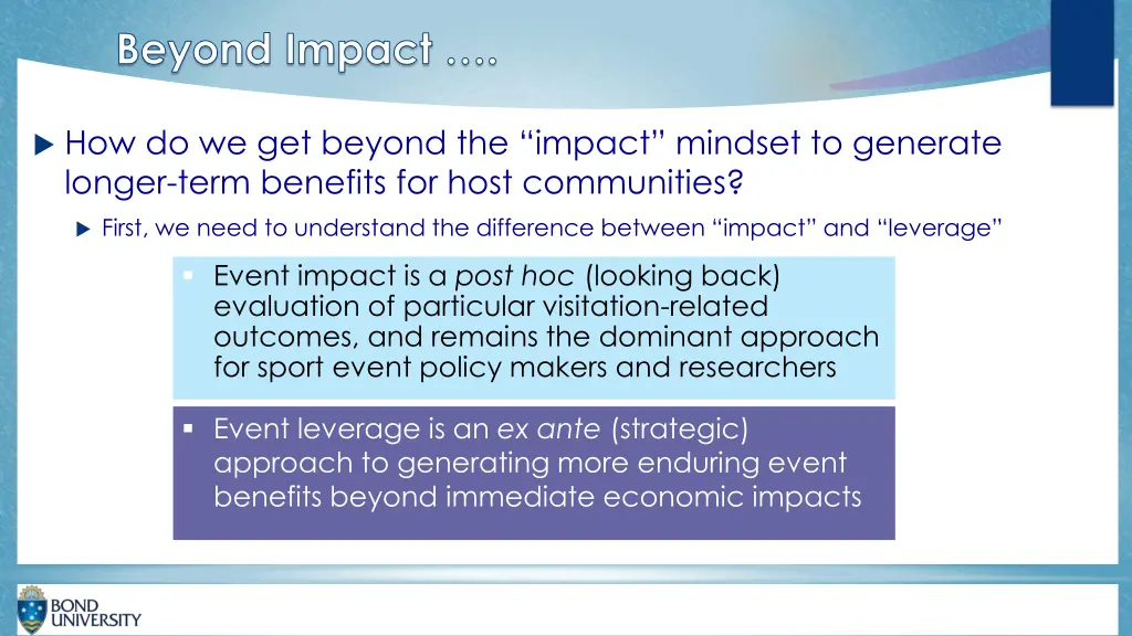 beyond impact
