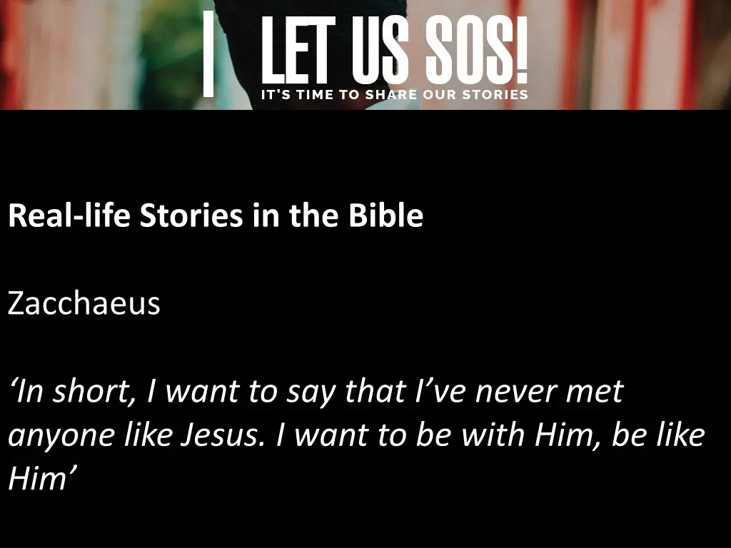 real life stories in the bible 7