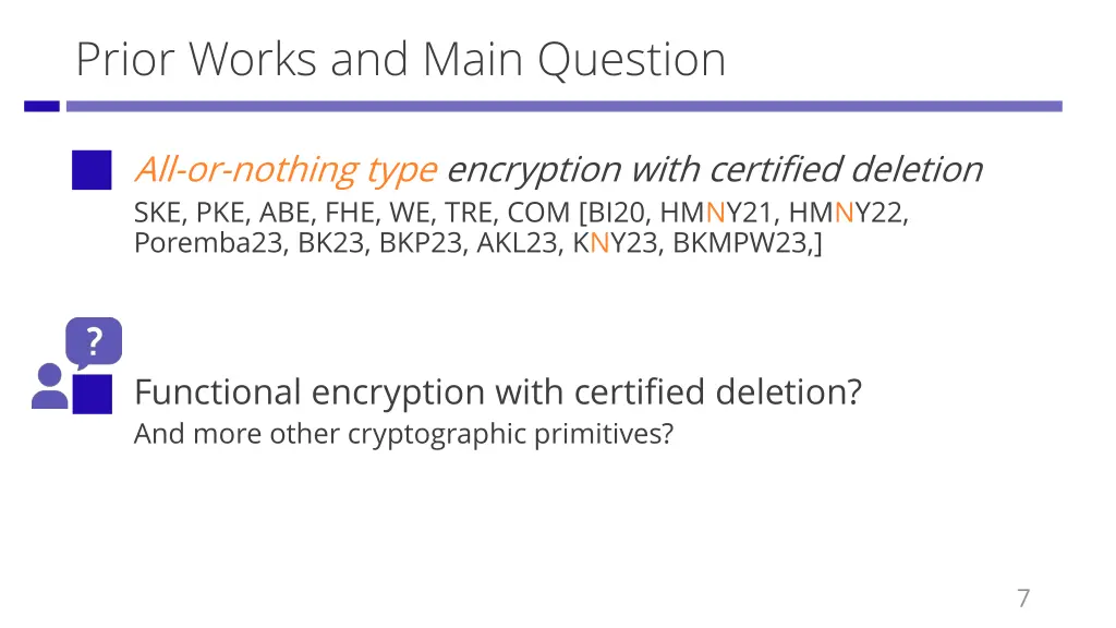 prior works and main question